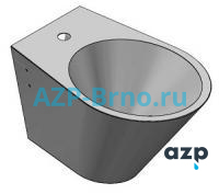 Биде из нержавеющей стали AUB 01 AZP Brno Чехия (фото, схема) Биде из нержавеющей стали AUB 01 AZP Brno Чехия (фото, схема)